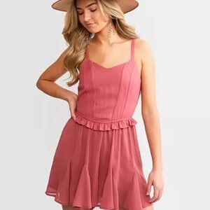Willow Blush Pink Ruffle Mini Dress